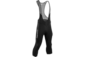Przewalski Men's Cycling Bib Shorts,3/4 Bike Bib Pants 4D Padded,Cycling Bib Tights for Men