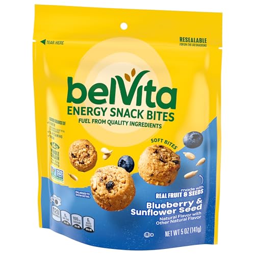BELVITA ENERGY SNACK BITES, BLUEBERRY AND SUNFLOWER SEED, 5 OZ