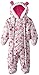 Pink Platinum Baby Girls Owl Microfleece Quilted Puffer Snow Pram Suit Bunting