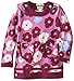 Hatley Little Girls' Button Neck Mod Dress Big Poppies