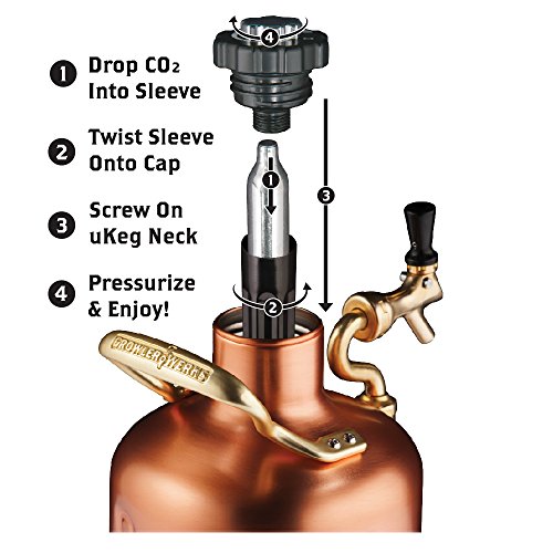 GrowlerWerks Copper uKeg Carbonated GrowlerGreat Gift for Beer Lovers