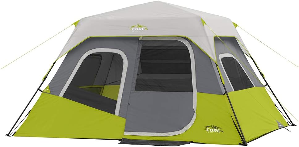 CORE 6 Person Instant Cabin Tent with Wall Organizer