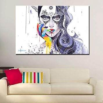 Napravi Rs Zemer Resume De Personnalite Impressions Sur Toile Posters Et Gravures Dart Mural Sans Cadre Fille Dart E 30x40cm Pour Le Decor De Mur De Salon Moderne De Decorations A La Maison Accessoires De