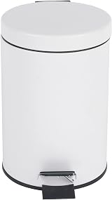 Beldray 3L Round Pedal Bin Stainless Steel Soft Close White 16.8x24cm view 5