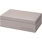 KEYSHIELD Faraday Box for Car Key Fobs, RFID Signal Block, Large Leather Holder Cage Blocking Signals for Keyless Entry, Cell