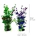 PietyPet Artificial Aquatic Plants, 20 Pcs Large Aquarium Plants Plastic Fish Tank Decorations, Vivid Simulation Plant Creature Aquarium Landscape, Red Purple