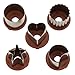 Cake Boss Decorating Tools 6-Piece Classic Linzer Cookie Cutter Set