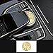 TopDall AMG Interior Media Multimedia Control Decals Emblems Stickers Accessories Gold for Mercedes Benz