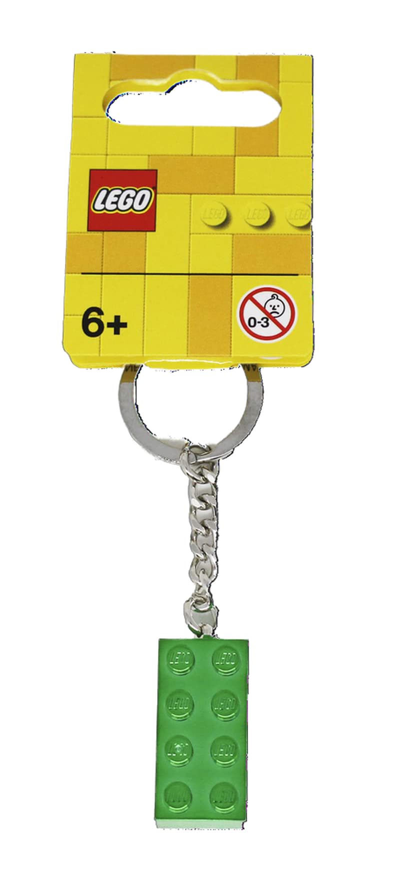 LEGO - Key Fob - Green - Metal Shimmering Stone 854083, Green, S