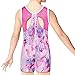 BAOHULU Girls Leotards for Gymnastics with Shorts Tank Biketards Sparkle Painted Athletic Clothes B145_PinkPurple_120
