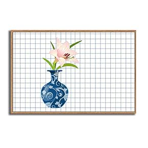 Framed Canvas Wall Art for Living Room, Bedroom Vase Canvas Prints for Modern Home Decoration Ready to Hang - 16"x24" inches