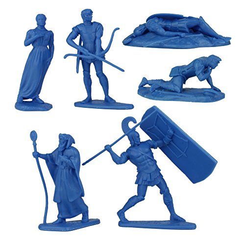 LOD TROJAN WAR 12 Plastic Hero Figures - Helen of Troy Paris Achilles Odysseus - //coolthings.us