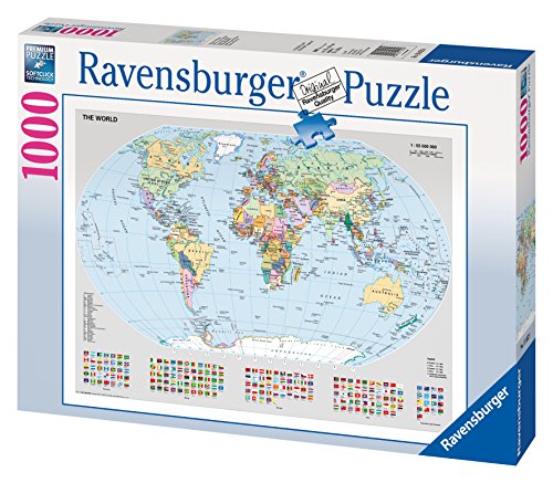 Ravensburger 15652 Political World Map - 1000 Piece Puzzle Puzzle