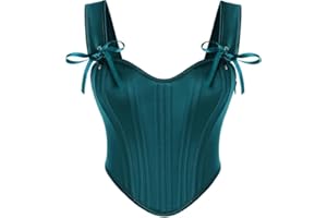 Scarlet Darkness Corset Tops for Women Renaissance Vintage Sweetheart Fishboned Bustier Corset