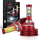 Autofeel LED Headlight Bulbs All-in-One Conversion Kit - H11 (H8, H9) -8,000Lm 6000K Cool White Osram P10 Chips- 1 Year Warranty