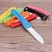 Tyjie Fruit Knifes Set Mini Folding Ceramic Handle Survival Knife Kitchen Tool Letter Opener Stationery Cutter Kit Random Color (7 Pack)