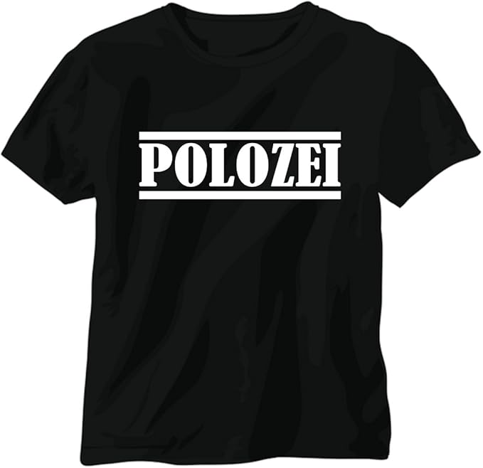T Shirt Funshirt Shirt Polozei Vw Polo Tuning Polizei Auto Car Fun Gag Spruch Amazon De Bekleidung