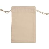 KUPOO 50PS Cotton Bags Cotton Muslin Bags Drawstring Muslin Bag for Wedding Party Favor and DIY Craft (5x7 Inch)