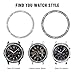 Dsytom Jewelry Bezel Ring Compatible with Galaxy Watch 46mm 2 Pack,Galaxy Gear S3 Frontier & Classic Bezel Ring Cover Protector Adhesive Loop Anti Scratch Design for Samsung Galaxy Watch Accessory