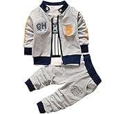YIKIURL Baby Boy's Clothing Sets Jacket + T-Shirt + Pants Three-Piece Newborn Sportswear outfit clothes