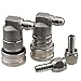 OneBom Ball Lock Disconnect, Stainless Steel Ball Lock Gas & Liquid, 1/4’’ MFL Thread Update for Corny Keg (Stainless Steel)