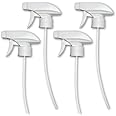 Serious Soil 4-Pack White Trigger Sprayers - Heavy Duty Dual Misting and Stream Spray Bottle. Perfect Sprayer Head Replacement for 8oz,16oz, or 32oz Spray Bottles for Home, Kitchen, Garden and Office