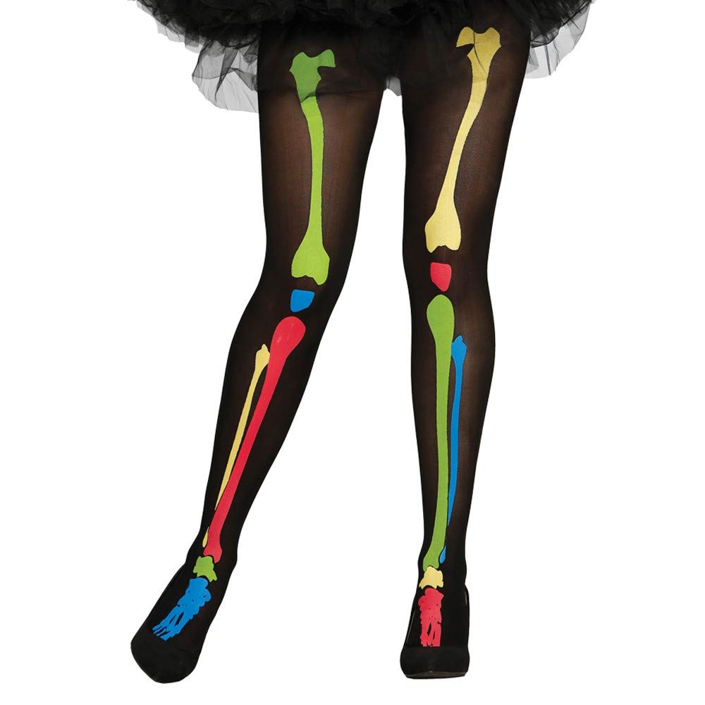 Guirca Garland Socks with Adult Skeleton Bone Print, Multi-Colour, 18625