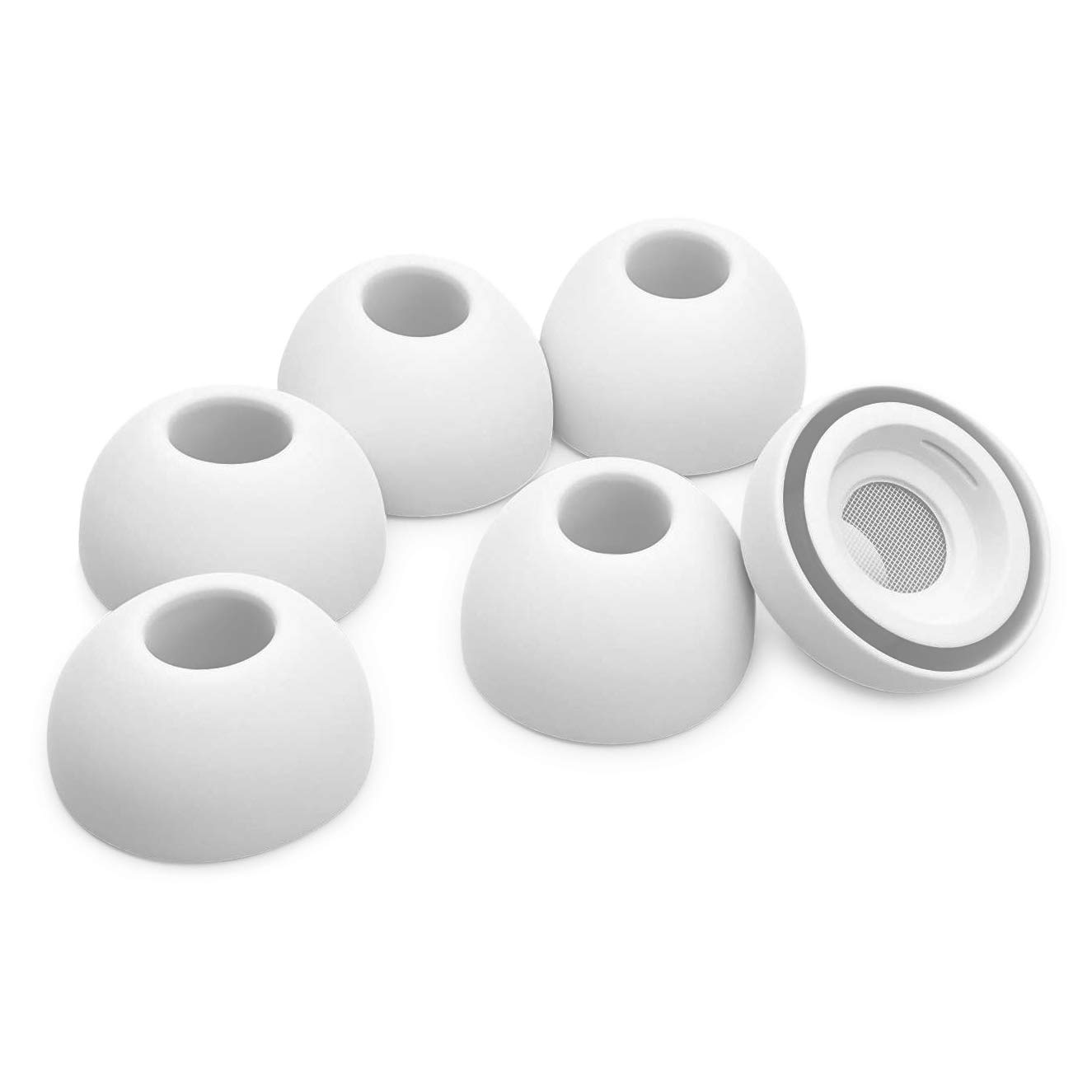 Okuli Set of 6 Silicone EarBuds Ear Tips For Apple AirPods Pro 1 & Pro 2 Earphones - Medium