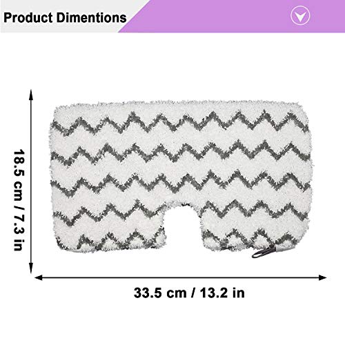 4 Pack Replacement Steam Mop Pads with Scrub Strips for Shark Steam
