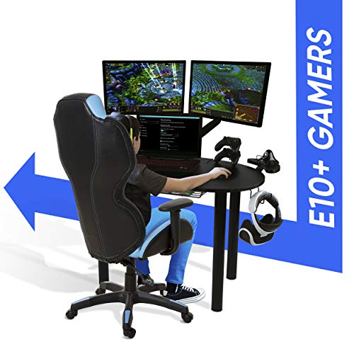Atlantic Eclipse Gaming Desk Gaming/Working/Studying Desk, Durable Carbon FiberStyle Desktop