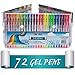 June Gold 72 Gel Pens, Flexible Folding Case, Adult & Child Friendly, Colors Include (12) Neon, (28) Glitter, (8) Pastel, (20) Metallic, and (4) Standard