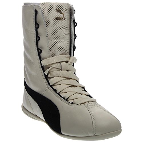 Puma Womens Eskiva Hi Shoes, Whisper White/Black, Size 8
