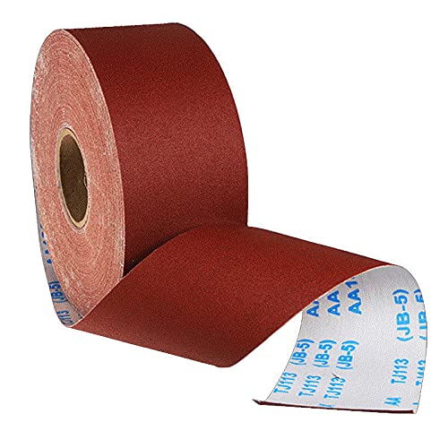 ExcInter Sanding Abrasive Sandpaper Roll Polishing Grinding Emery Flexible Cloth for Metal Wood Tools (150 Girt,5 Meters x 115mm)