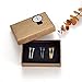 IBLUE Jewelry Stainless Steel 3 Pairs Mens Black Gold Silver Stud Earrings Set