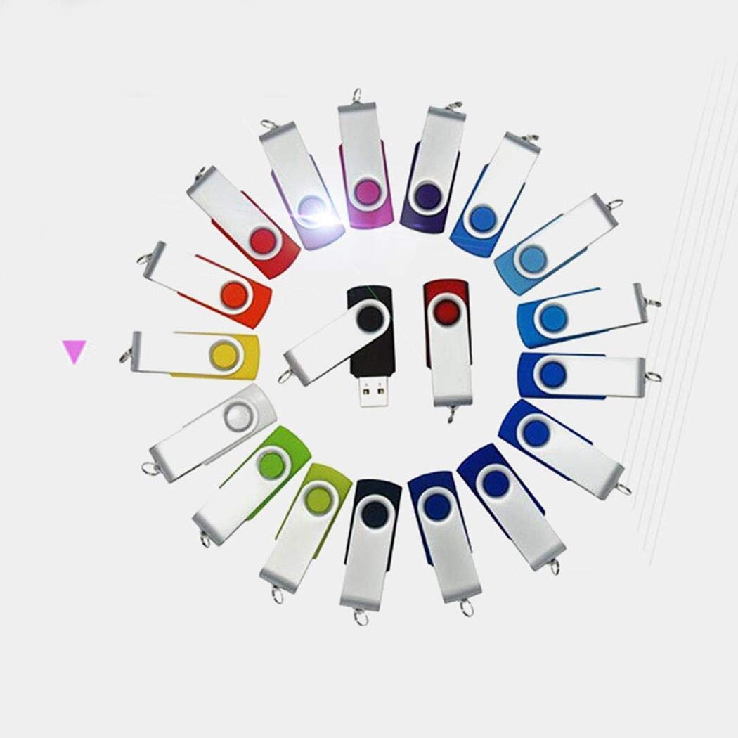 kiloid 16GB USB2.0 Flashing Memory Stick Pen Drive Storage Rotating U Disk USB Flash Drives