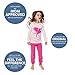 Girls Pajamas Unicorn Pegasus Lips 2 Piece 100% Super Soft Cotton,Pink,4 Years