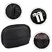 Cosmetic Bag,CloudLyMo Travel Bag Zipper Water Resistant Makeup Travel Pouch(Black)