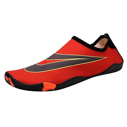 mens red water shoes