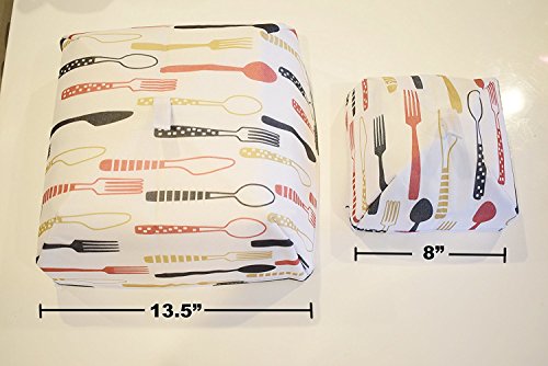 Tinsay Foldable Insulated Food Cover with Aluminum Foil Winter Table Hot Food Insulation Cover Dish Keeping Pizza Hotdog Hot (Small+Large)