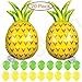 KatchOn, Big Pineapple Balloons Set - Pack of 20 | Luau Balloons for Pineapple Party Decorations | Luau Party Decorations, Hawaiian Party Decorations | Fruit Balloons Garland, Summer Party Decoration