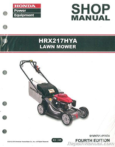 61VH700HYAE3 Honda HRX217 HYA Lawn Mower Repair Service Shop Manual