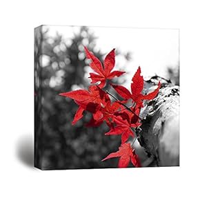 Canvas Prints Wall Art - Autumn Leaves | Modern Wall Decor/Home Decoration Stretched Gallery Canvas Wrap Giclee Print. Ready to Hang - 12" x 12"