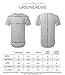 URBANCREWS Mens Hipster Hip Hop Watercolor Heritage 98 Longline T-Shirt BLK, M