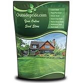 Outsidepride Midnight Kentucky Bluegrass Seed - 5 Lbs. Cold &amp; Drought Tolerant, Sun-Loving Lawn Grass Seed, w/High Traffic Tolerance &amp; Deep Root System, OptiGrowth Coated for Better Establishment