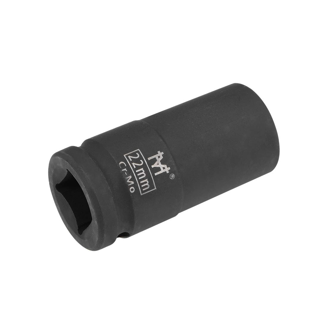 sourcing map 3/4-Inch Drive by 22mm Deep Impact Socket, 6-Point, Cr-Mo Alloy Steel, Metric