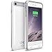iPhone 6S Plus Battery Case [Ultra Thin] - UNU DX-6 Plus iPhone 6 Plus Battery Case 5.5 inch [White] - MFI Apple Certified 4100mAh External Protective iPhone 6 Plus Charging Case / iPhone 6 Plus Charger Case / Rechargeable Extended Portable Charger Backup Battery Pack Cover Cases Fit with Any Version of Apple iPhone 6 Plus 5.5 inch (a.k.a iPhone 6 Plus Battery Pack / iPhone 6 Plus Power Case / iPhone 6 Plus USB Juice Bank / iPhone 6 Plus Battery Charger)