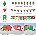 Christmas Decorations - 59 pcs Christmas Party Supplies Include Merry Christmas Banner/Christmas Card/Photo Booth Props/Foil Balloons/Latex Balloons for Christmas Indoor Decor