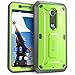 SupCase [Unicorn Beetle Pro Series] Case for Nexus 6 Case, [Heavy Duty] Belt Clip Holster Full-Body Rugged Hybrid Protective Cover with Built-in Screen Protector (Green)