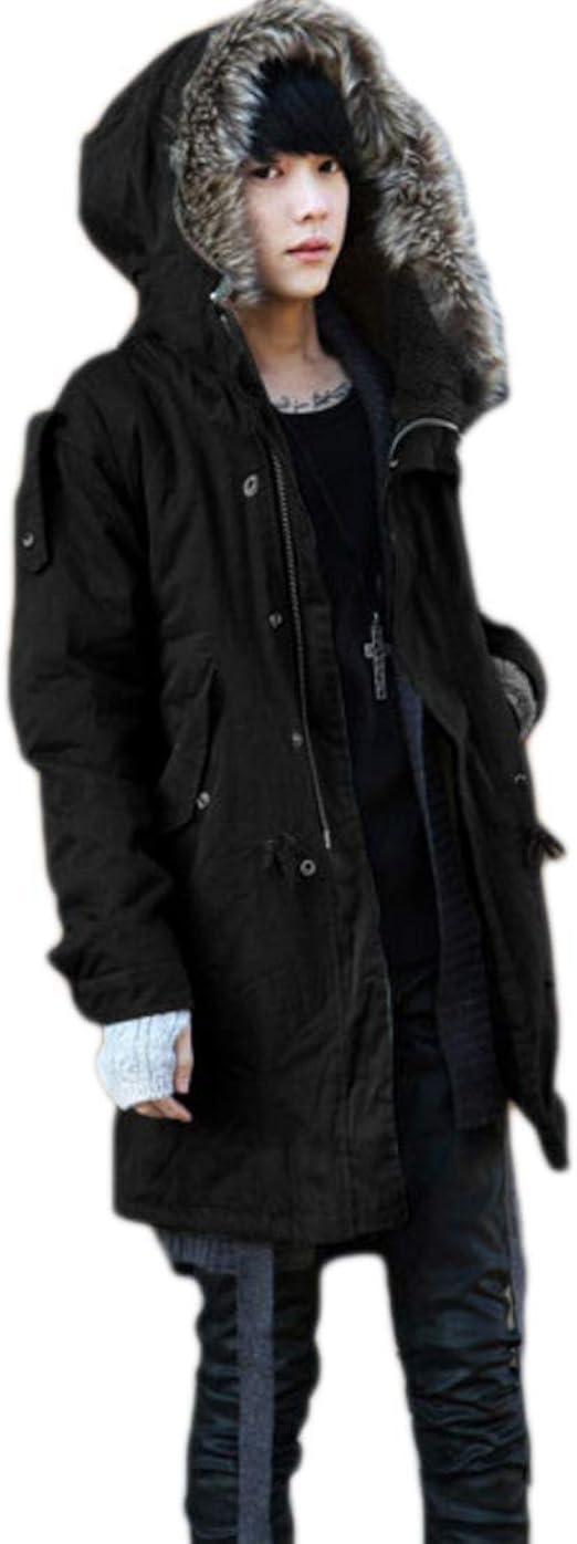 Amazon Habille メンズ 裏起毛 モッズコート ミリタリー ファー付カーキ ブラック 5サイズ展開 おまけ付 2カラー コート ジャケット 通販