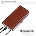 Ztotop Luxury Flip Full Body Leather Case Cash Holder Protective Cover for Samsung Galaxy Note 8 - Brown